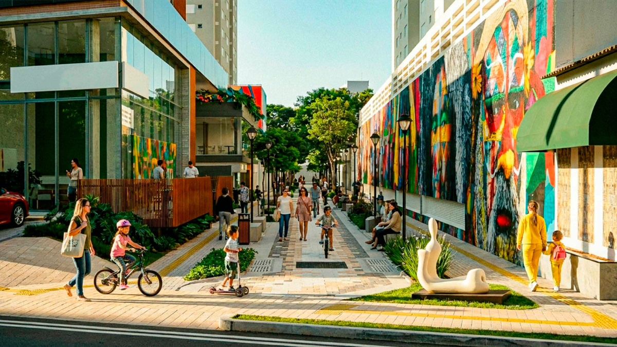 Movimento na rua da Viela 36