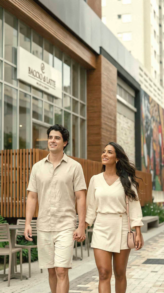 Casal caminhando na Viela 36